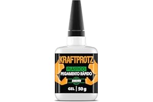 ARKA Pegamento plástico 50 g – KRAFTPROTZ gel extra fuerte, resistente al agua y calor – cierre antigoteo contra secado – adhesivo grueso para ABS, PVC, acrílico, plexiglás y más – ideal para bricolaje