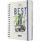 Agenda Annuel 2026 A5 - Planification Semainier Vertical, 208 Pages, Papier 120 G/m², Stickers Inclus