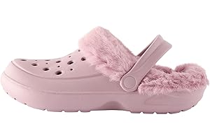 NEXT Mujeres Pantuflas Tipo Zueco con Forro de Pelo sintético para Mujer