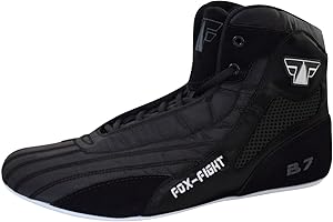 FOX-FIGHT B7 Zapatillas de artes marciales Black Edition Boxstiefel Ringer Atletik Fitness Gym Box Hog Bodybuilding High Tops