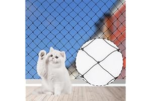 GIFANEO 6 x 3 m Red para Gatos terraza,Red para Gatos Reforzada,Malla Gatos, Malla Protectora Balcon,Nylon de Alta Resistencia, Red Balcon Gatos