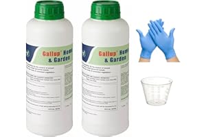 GENERIC Twin Pack 2 x 1 Litre bottles of Super Strength Gallup Home & Garden Glyphosate Weedkiller, Gallup weed killer, 1L + Free 30ml Measuring cup