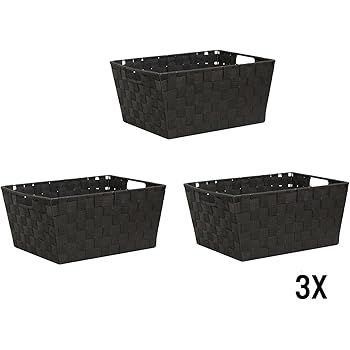 mDesign 4er-Set Aufbewahrungskorb – faltbare Flechtbox aus Seegras