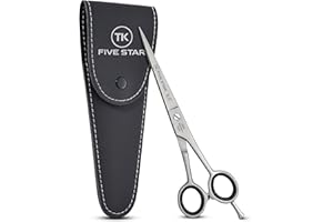 TK FIVE STAR SOLINGEN ® Venus Premium 6,5" extra scharfe Friseurschere Haarschere Haarschneideschere Mikroverzahnt Rostfrei für Damen Herren Kinder Friseure für Feine und Kräfrige Haare
