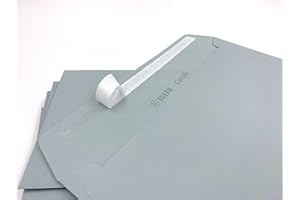 umschlag-discount - sobres grises plateados sin ventanilla para envíos especiales, invitaciones s& Co -25 sobres con cierre autoadhesivo. Dimensiones de 220x110 mm (DIN Largo) - Caribic de IGEPA