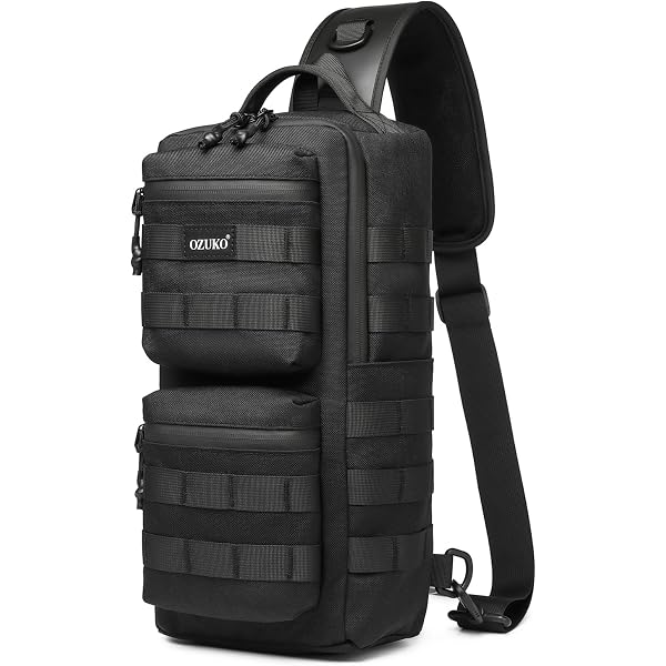 Sac à Dos Compact M-Tac Assistant - Noir, 28x16x9cm, Molle, Réglable Droitier/gaucher, 4L - 6