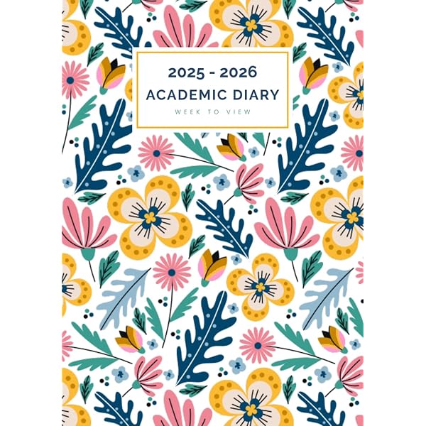 Precious London Academic Diary 2025-2026 – A4 Mid-Year Day To Page Week To View Planner
