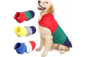 BePetMia Wodoszczelny płaszcz dla psa, ciepła kurtka, ciepła kurtka dla psa, wiatroszczelna, dwustronna, łatwa do noszenia i czyszczenia (rozmiar XXL, czerwony)