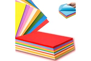 zilSquare™ Colored Paper 100 Sheets, 180 GSM A4 Cardstock Thick Construction Coloured Paper for Printing, Arts, Crafts, Cardboard, Scrapbooking and School Activities, ورق مقوى a4