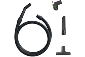 Ribimex Kit Aspirasolidi Completo per Aspiracenere, Include Tubo Flessibile in plastica da 2 m, Lancia Piatta, Spazzola Orientabile e Spazzola per Tappeti e Tessuti - PRCEN/DKIT, 31 x 32 x 13 cm