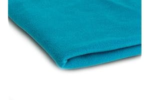 ORIENT FASHION Polaire en tissu haute qualité Fleece 200 g/m² - Disponible en 50 couleurs - 50 x 155 cm (Turquoise)