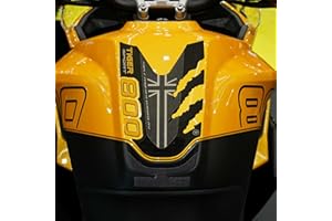 labelbike - Naklejka 3D Tank Pad Ochrona i dekoracja Zbiornik motocyklowy kompatybilny z Triumph Tiger 800 Sport 2025 - Kolor ochry