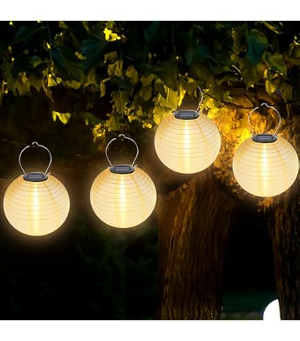 Guirlande Lumineuse Lot De 2 Lampions Solaires Auting - Éclairage Extérieur Déco - Blanc Chaud Lampion Mariage Fête