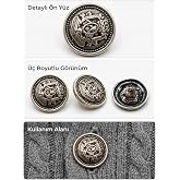 METAL D&Uuml;ĞME 28L BOY BRONZ KAPLAMA 8Lİ PAKET
