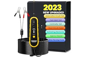 GODIAG Power Circuit Probe Kit, Electrical System Tool Short Tester Car Fuse Relay Automotive Circuit Tester Fuel Injector Tester&Cleaner Breaker Finder Tracer Tool with 20Ft Cable for 6-30V Vehicle