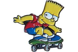 MAINLY METAL Pin's en métal émaillé Bart Simpson (dessin animé TV Simpson) (25 mm)