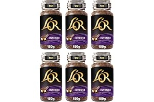 L'OR Intense Instant Coffee 150g (Pack of 6 Jars, Total 900g)