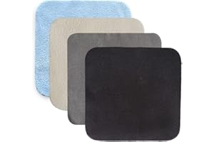 VOLLGUFEN 4 pièces Lingettes Microfibre,Chiffon de nettoyage pour lunettes,Chiffons de Nettoyages en Micro-Fibre,Essuie lunette,pour nettoyer Lunettes, Caméras, Tablettes, Téléviseur(4 couleurs)