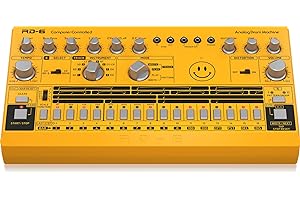 Behringer RHYTHM DESIGNER RD-6-AM Analog Drum Machine with 8 Drum Sounds, 64 Step Sequencer and Distortion Effects