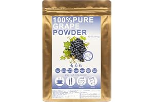 Plant Gift 100% Pure Grape powder 葡萄粉 Naturligt måltidspulver, vildodlad och frystorkad, naturlig smak för dryck, smoothie och bakning, inga GMO 100G