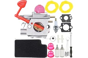 ZAMDOE 545081855 WT-875 WT-875A Carburatore per Craftsman 358794650 per Poulan PRO BVM200C BVM200VS P200C GBV325 P325 PP320 XLB Mac MC200VS 25CC 200mph per McCulloch Blower con Filtro Aria Candela