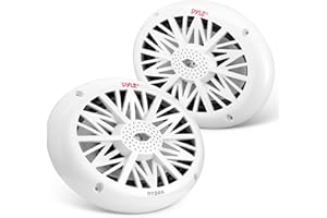 Pyle Haut-Parleurs Marines 6x9 Pouces - Système Audio Stéréo 2 Voies Résistant à l'eau et aux Intempéries avec Puissance de 260 Watts, Cones en Polycarbonate et Entourage en Tissu - 1 Paire