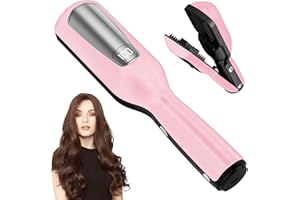 LIROPAU Split end Remover, Mini Hair Repair Tool for Split Ends, removes Split Ends and Broken Hair Tips Quickly and Effectively, with LED Display, Damaged Hair Trimmer for Broken, Dry, Brittle - Pink