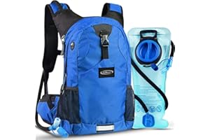 ‎LUNIDRY Lunidry Trinkrucksack Fahrradrucksack mit Trinkblase 2L Wasserdicht Sportrucksack, 20L Hydration Rucksack Herren Damen Outdoor Laufrucksack Tagesrucksack Wanderrucksack für Camping Ski MTB Fahrrad