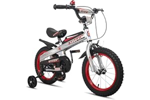‎HH HILAND HILAND Knight 12/14/16 Zoll Kinderfahrrad für Kinder Jungen 2-7 Jahre alt Fahrrad mit Stützrädern Klingeln Handbremse