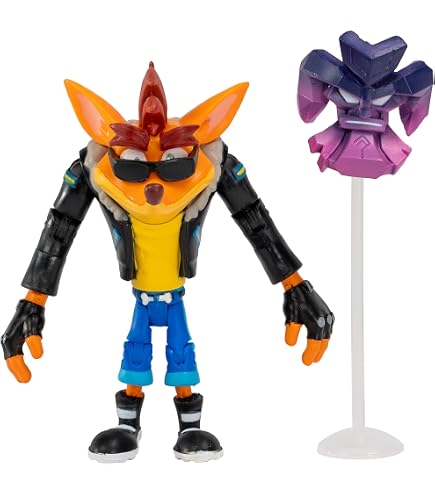 Crash Bandicoot Bandai Action Figures Set of 4 with Mask 11 cm Set
