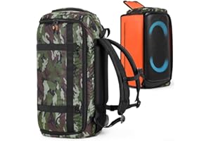 Yhenlovtt Weiche Tragetasche für PARTYBOX Stage 320 Lautsprecher, wasserdichte Reisetasche mit Griff, passend für Lautsprecher und Kabel, Schwarz/Grün Schutzhülle, grün