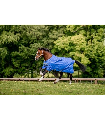 Horseware Ireland Halsteil Amigo Hero Ripstop 0 G, Blue/navy&grey