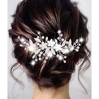 Zoestar Braut-Haarkamm Mit Strass – Silberfarben, Handgefertigt, Für Hochzeit & Festliche Anlässe