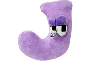 bdao gift Alphabet Lore Plush J,Alphabet Sweets,Soft Alphabet Lore Stuffed Dolls Educational Letter Toys,Stuffed Figure Doll for Kids and Adults,Toy for 1 2 3 year old Boys/Girls, (J)