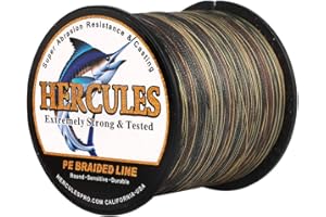 HERCULES Braided Fishing Lines 8 Strands 100m-2000m 10lb-300lb Super Strong PE Fishing Wire 109-2187 Yards Multifilament Fishing Line for Saltwater & Freshwater Fishing