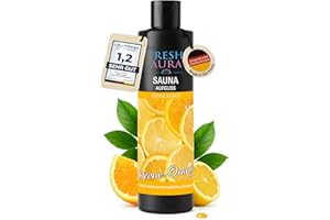 ‎FRESH AURA FRESH AURA Saunaaufguss Citrone Orange (250ml) – Sauna Aufgussmittel mit natürlichen ätherischen Ölen – Sehr ergiebiger und langanhaltender Saunaduft – zitronig und erfrischend | Made in Germany