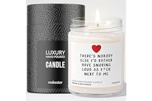 Valentines Candle - Funny Snoring Gift - Girlfriend or Boyfriend Gift for Birthday, Christmas or Valentines - Makester
