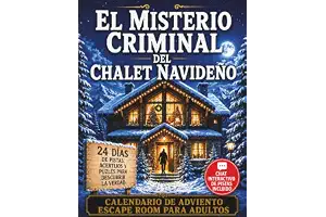 Calendario de Adviento Escape Room para Adultos – El Misterio Criminal del Chalet Navideño: 24 días de pistas, acertijos y puzles para descubrir la verdad (chat interactivo de pistas incluido)