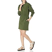 Essentials Dames Getailleerde Sweatshirtjurk - Comfortabel En Modieus (Grote Maten)