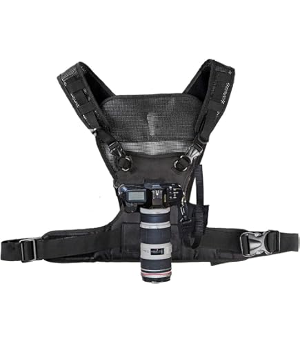 Nicama – Gilet De Transport De Poitrine Pour Appareil Photo, Avec Sangles Sécurisées, Pour 1 Appareil Photo, Canon, Nikon, Sony, Panasonic, DSLR