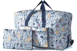 Arxus Bolso Grande de Viaje Plegable en la Bolsa de Viaje con Equipaje y Correa para el Hombro