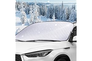 Wuiil Frontscheibenabdeckung,Auto Scheibenabdeckung Winterschutz Faltbare Abnehmbare,Winterabdeckung Eisschutzfolie für Gegen Schnee Frost und Sonne,Winterabdeckung für Schnee,Frost,Sonne
