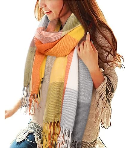 Ziona Sciarpa Triangolare Maxi Con Cuore E Stampa Leopardo - Morbida E Calda, 180x70 Cm, Perfetta Per L'Inverno