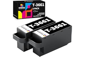Hookink Scatola Manutenzione Compatibile con Epson T3661 Maintenance C13T366100 for XP-8500 XP-8505 XP-8600 XP‑8605 XP-8700 XP-15000 XP-6000 XP-6001 XP-6005 XP-6100 XP-6105 XP-970 Stampanti 2-Pezzi