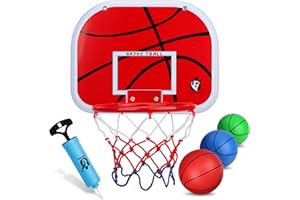 ‎DILABNDA Dilabnda Mini Basketballkorb Basketball Reifen für Kinder Erwachsene, über Tür Basketball Reifen mit 3 Gummibällen, Sport Party Gunsten für Home Office Türwand, Geschenk für Jungen Mädchen