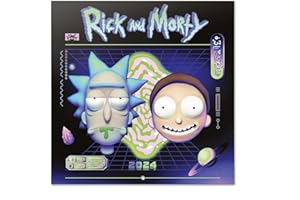 Grupo Erik Calendario 2024 pared Rick y Morty - Calendario pared 2024 - Planificador mensual 30x30 cm | Calendario Rick y Morty 2024