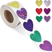Gommettes Paillettes 1710 Autocollants - 30 Feuilles Étoiles/Cœurs/Ronds - Enfant Scrapbooking Cadeau