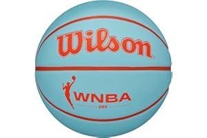 WILSON Ballon de Basket Outdoor WNBA DRV, Aqua/Orange, 6