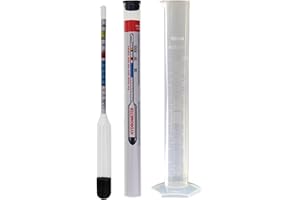 Hydromètre pour distillation à domicile avec pot d'échantillonnage de 100 ml Équipement pour vin et bière