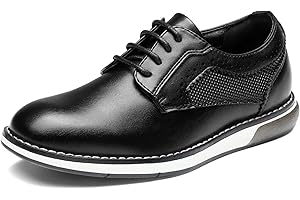 Bruno Marc Jungen Anzugschuhe Kinder Freizeitschuhe Oxford Atmungsaktive Schnürschuhe Elegante Festliche Kinderschuhe für Partys formelle Anlässe Hochzeitsschuh